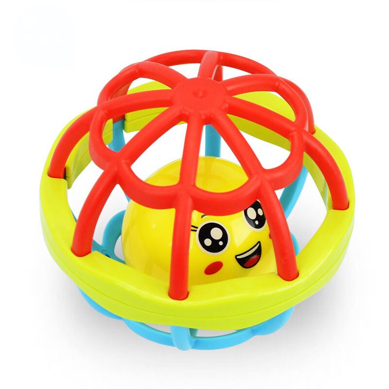 Baby Teether Toy Hole Ball Grinding Teeth Massage Hand Catching Ball Baby Learning Crawling Companion Sleep Comforting Toy