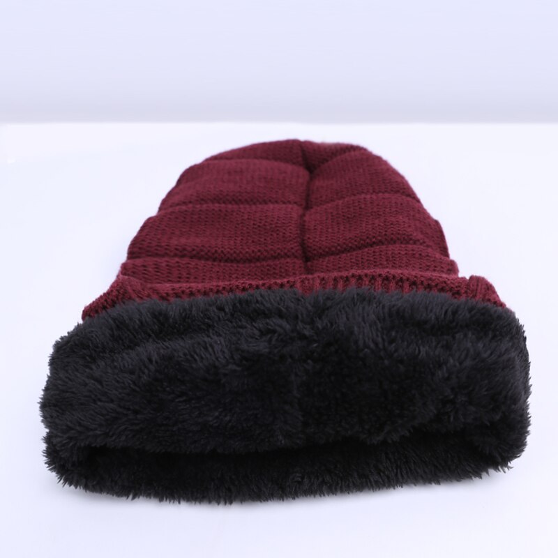 Groupjump afslappet vinterhue til mænd tyk strikkede hue hue mandlige hold varmen mandlige vinter kalot damer hue gorro