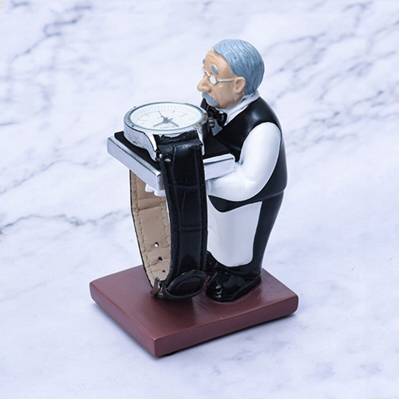 Old Butler Man Watch Stand Old Man Bracelet Ring Stand Glasses Holder Watch Storage Table Jewelry Display Rack F2TD