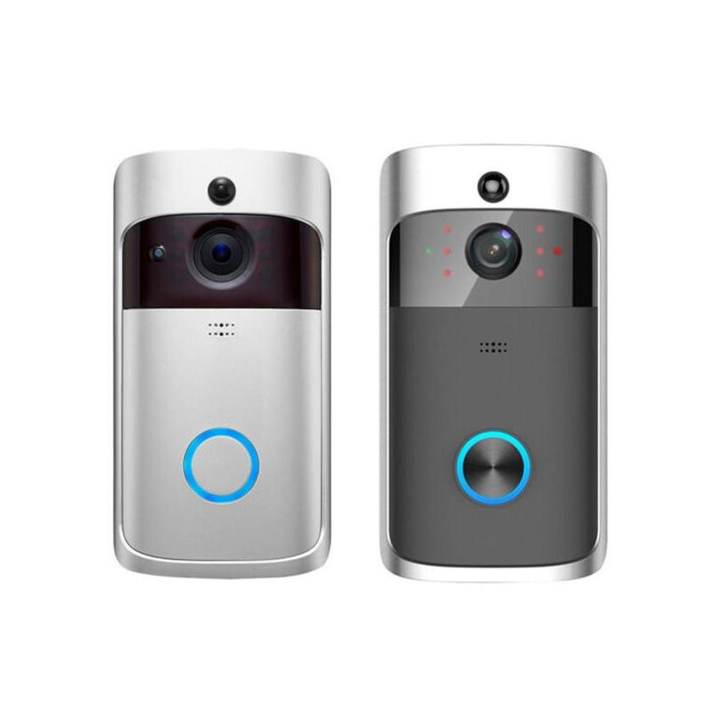 Hjem wifi smart video dørklokke  m7 fjernbetjening fjernbetjening intercom trådløs kamera sikkerhed stemme  ir 1080p alarm til lejligheder  w6 p 8