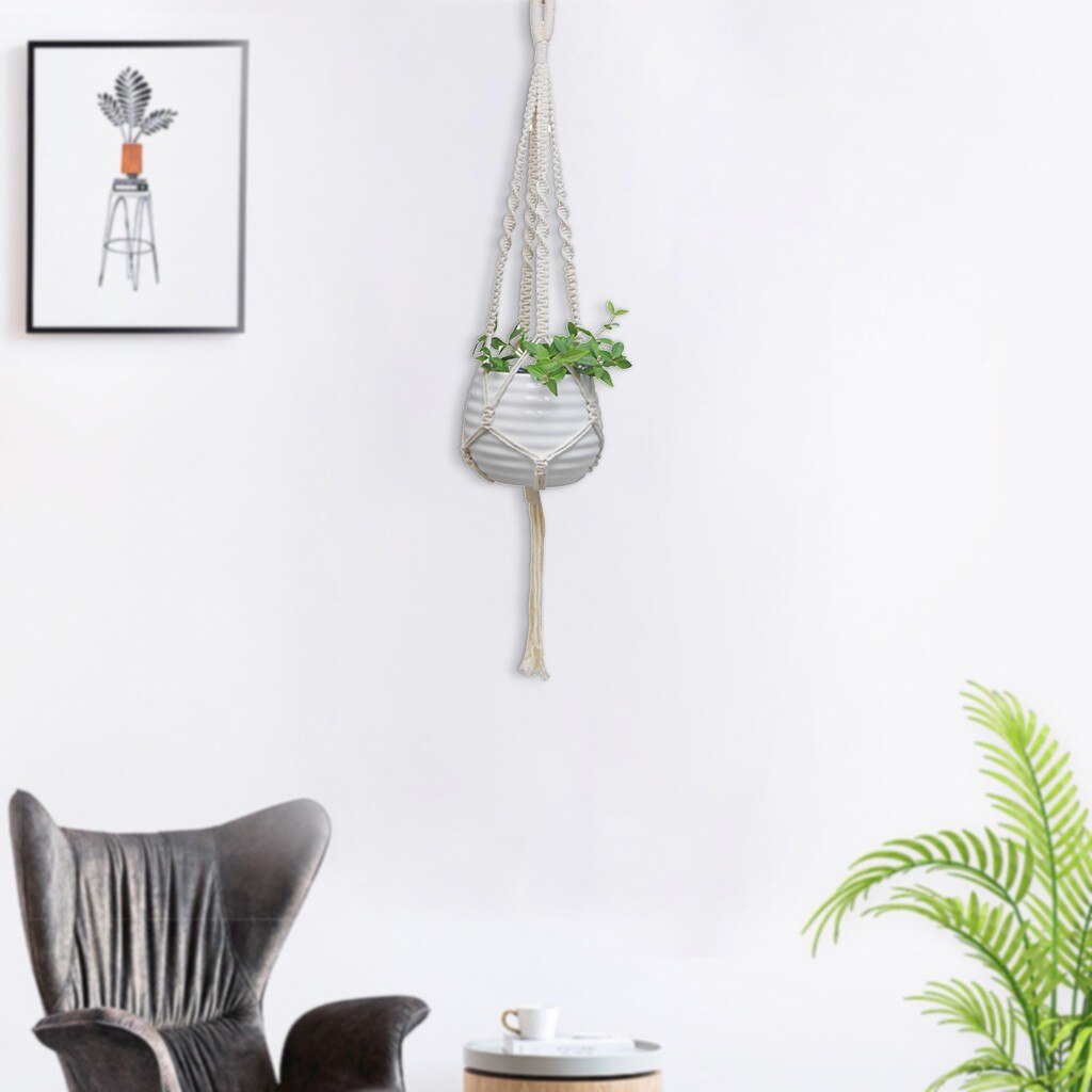 View of Europe Handmade Macrame Flowerpot Plant Hangers In... – Grandado