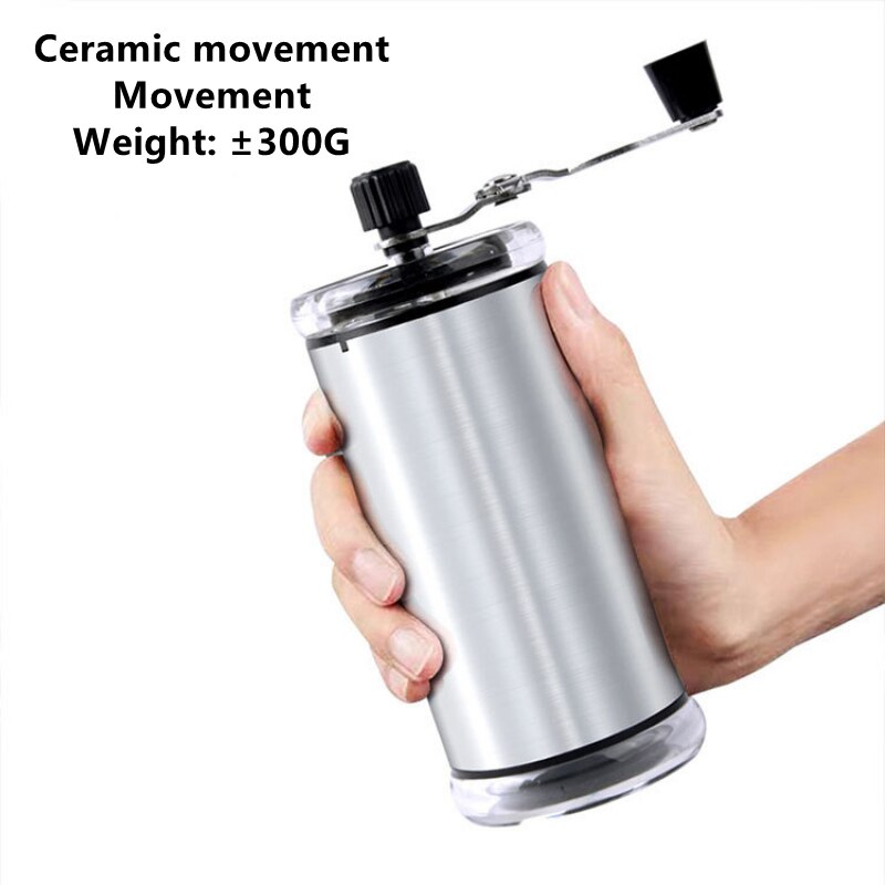 Portable Coffee Grinder Manual Coffee Bean Grinder Hand Grinder Mill with Double Bearing Positioning Coffee Tool: Style G Color 1