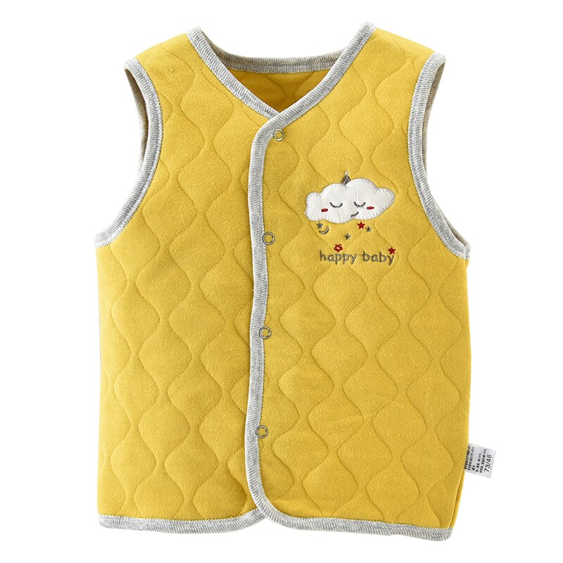 Cartoon Lente Herfst Baby Vest Winter Gewatteerde Verdikking Baby Vest Vest Meisje Jongen Baby Vest Zacht Comfortabel Ademend