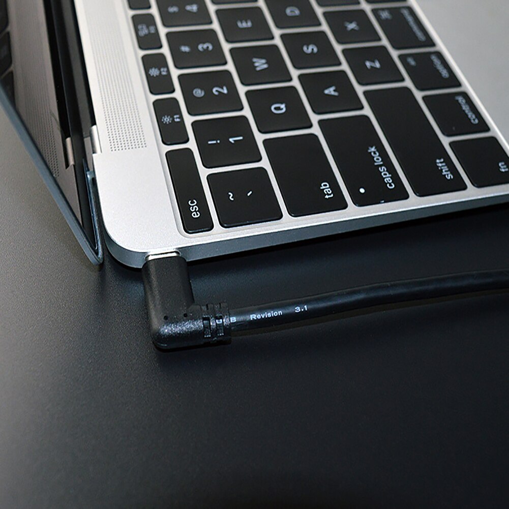 3m Potable 90 Degree Camera Accessory PVC Fast Charging Travel Power Line Black USB C PD Data Cable Home Stable For Oculus Quest