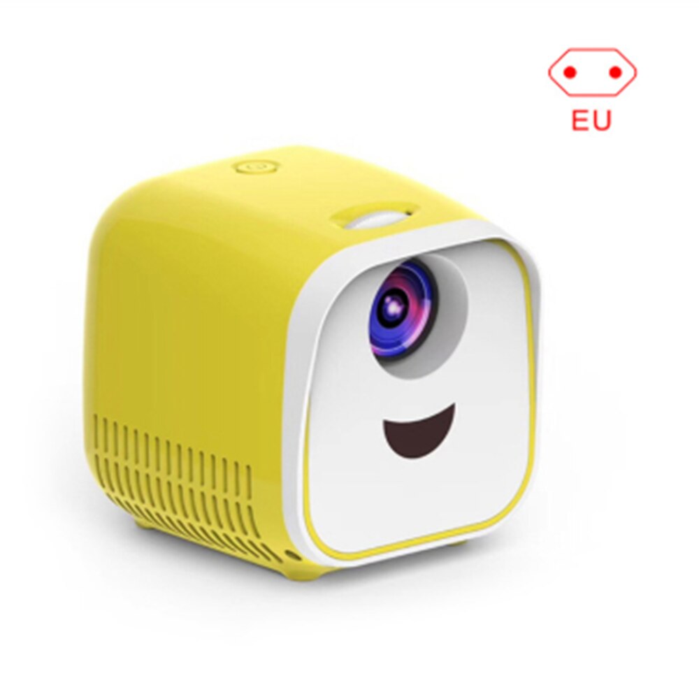 Tiny Draagbare L1 Projector Ondersteunt 1080P Full Hd Movie Afspelen 1000 Lumens Home Entertainment Theater Thuis Draagbare: Yellow EU Plug