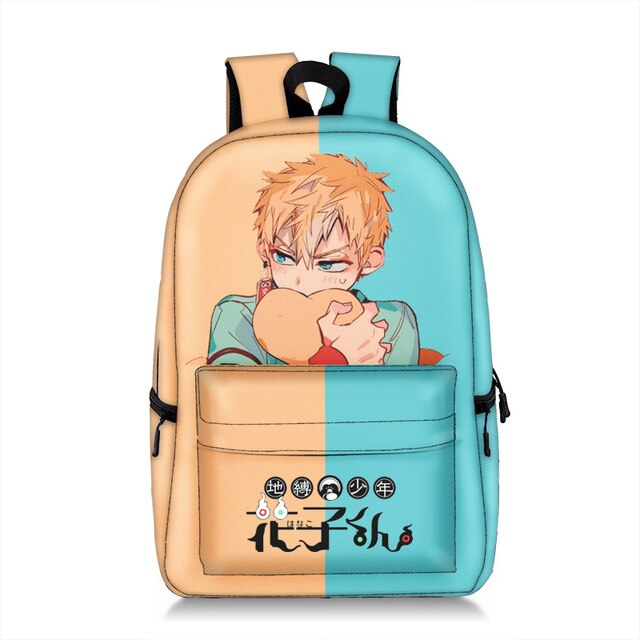 Mochila Wc-bound Jibaku Shounen Hanako-kun Zaino Capacità Sacchetto di Scuola Anime Bookbags Tela per il Maschio e Femmina gli studenti: 6