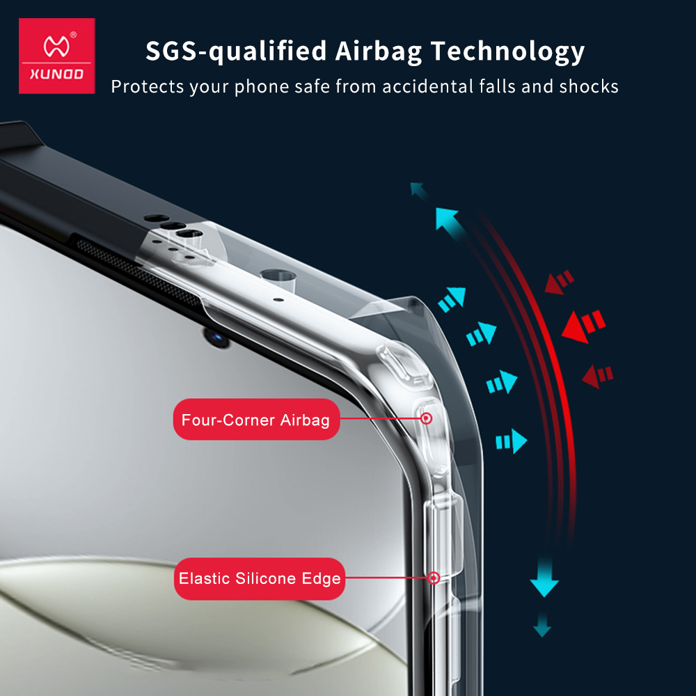 Xundd For Huawei Nova 13 12 13 Pro Case,Airbag Shockproof Shell,Acrylic+TPU Back Clear Camera Protection Phone Cover