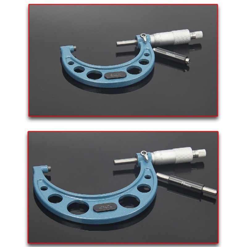 Outil de mesure micromètre à vis, outil de mesure, diamètre extérieur, tige de référence 0-75mm 0-100mm, 3 pièces, 4 pièces