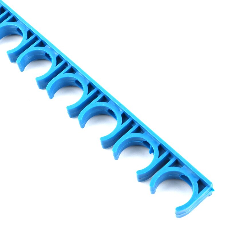 2pcs 16mm 20mm water pipe clamp PVC PPR pipe support hook water tube clip garden irrigation systems fittings: 16mm / Blue