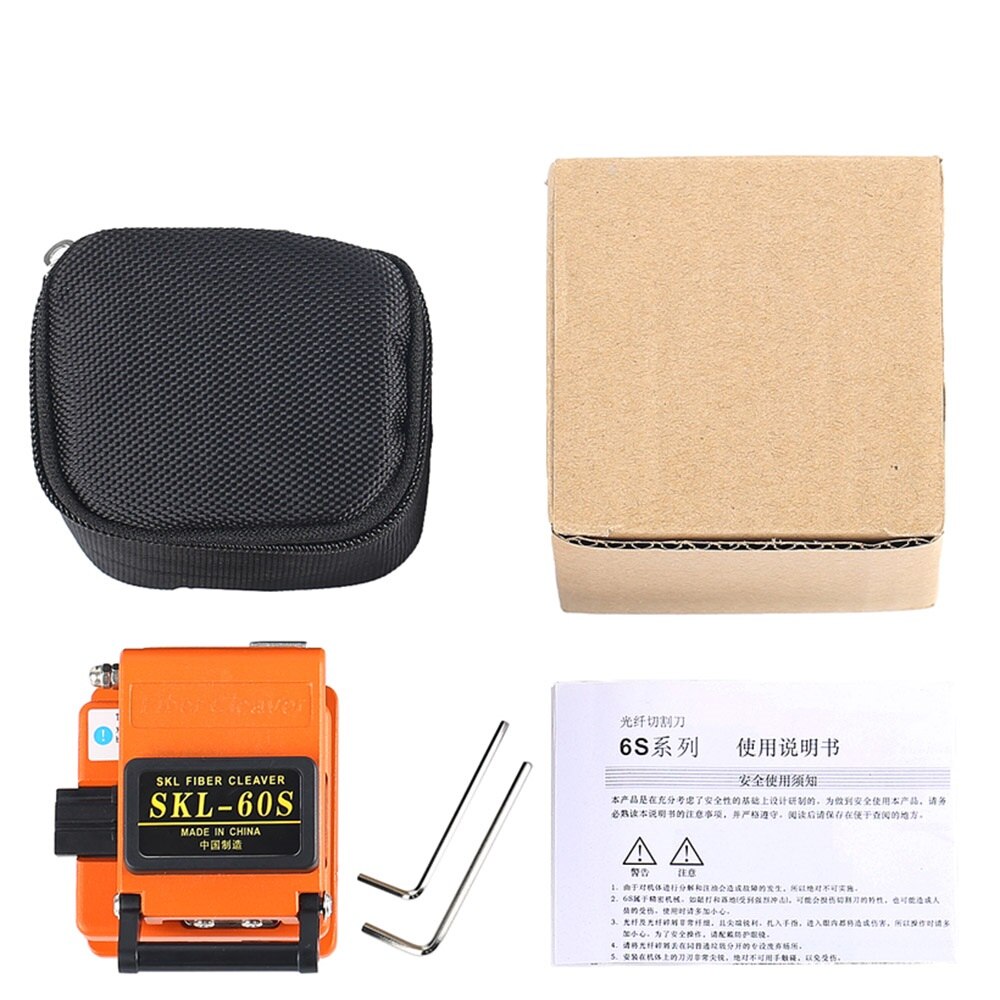 SKL-60S Orange Fiber Optic Cutting Knife FTTH Cold Connection Fiber Cleaver