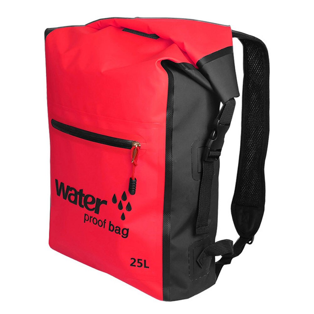 Waterproof Backpack with Padded Laptop Sleeve for Travel Cycling Camping Hiking Rafting DO2: red