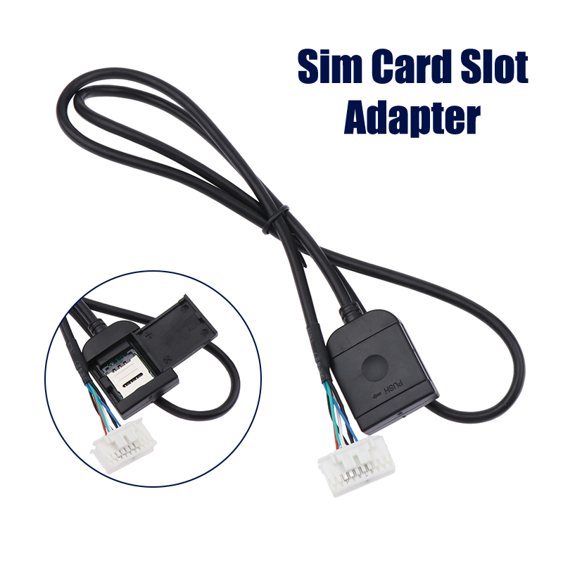 Adaptador de ranura para tarjeta Sim, 48,5 cm, 4G, 20 pines, para Radio Android, conector de Cable Gps Multimedia, accesorios para coche, pieza de repuesto de cables, 1 ud.