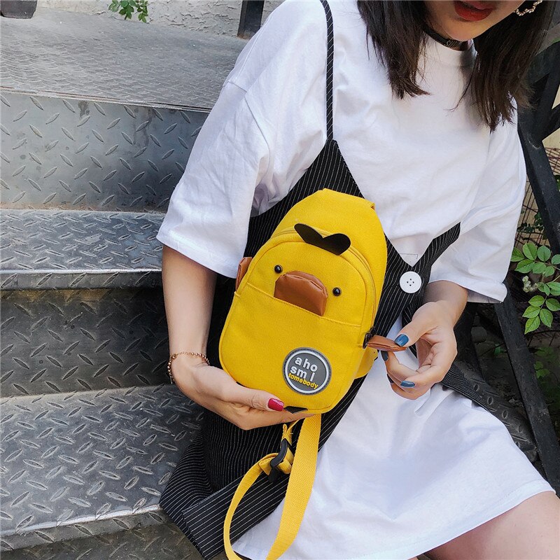 Sac toile femme sac canard sac coffre toile sac bandoulière femme tout match pochette bandoulière
