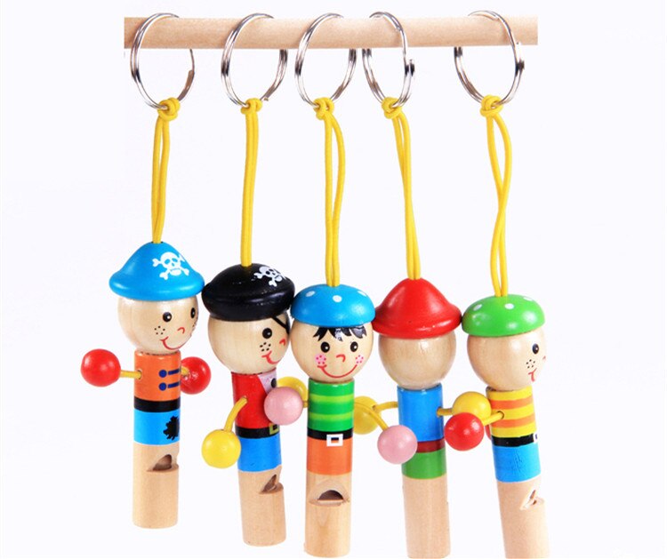 Juego de 30 unidades de silbato pirata para bebés, silbato de madera, juguete educativo, silbato de niño, juguete de madera, para niños, instrumento Musical