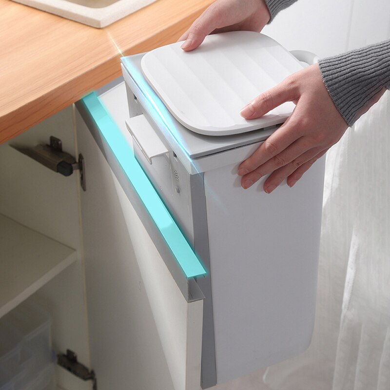 10L Opknoping Prullenbak Badkamer Muur Gemonteerde Prullenbak Keukenkast Deur Opknoping Afvalbak Bespaar Ruimte Vuilnisbak thuis Vuilnisbak