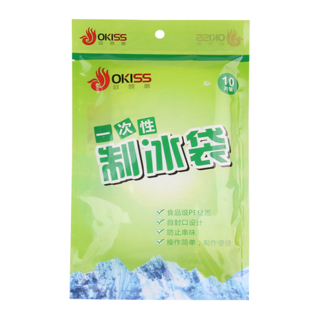 10Pcs 24 Grids Disposable Ice-Making Bags Ice Square Tray Mold Self Seal Self-sealing disposable ice bag #20