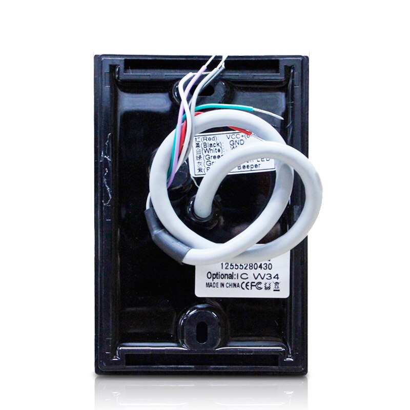 125Khz RFID Reader WG26/34 LED Light Waterproof Black Color Card Key fob Read For Access Control System