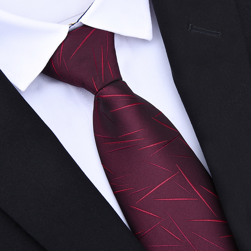 Corbatas con cremallera 8cm corbata Formal clásica de negocios para hombre corbata de boda 8cm Corbata a rayas vestido con camisa de Accesorios