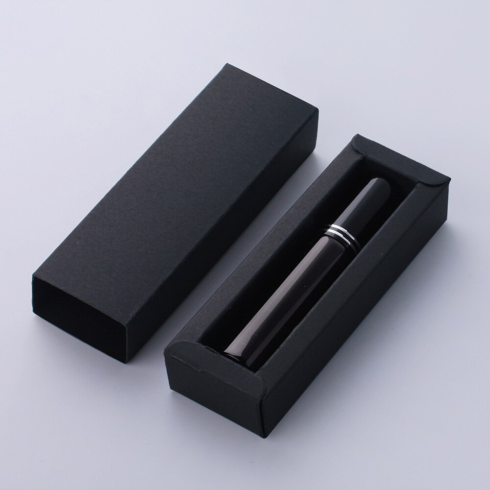 Parfum Fles 10Ml Met Verpakking Doos Goud Zilver Zwart Glazen Spuitfles Sample Clear Glazen Flesjes Draagbare Parfums Verstuiver