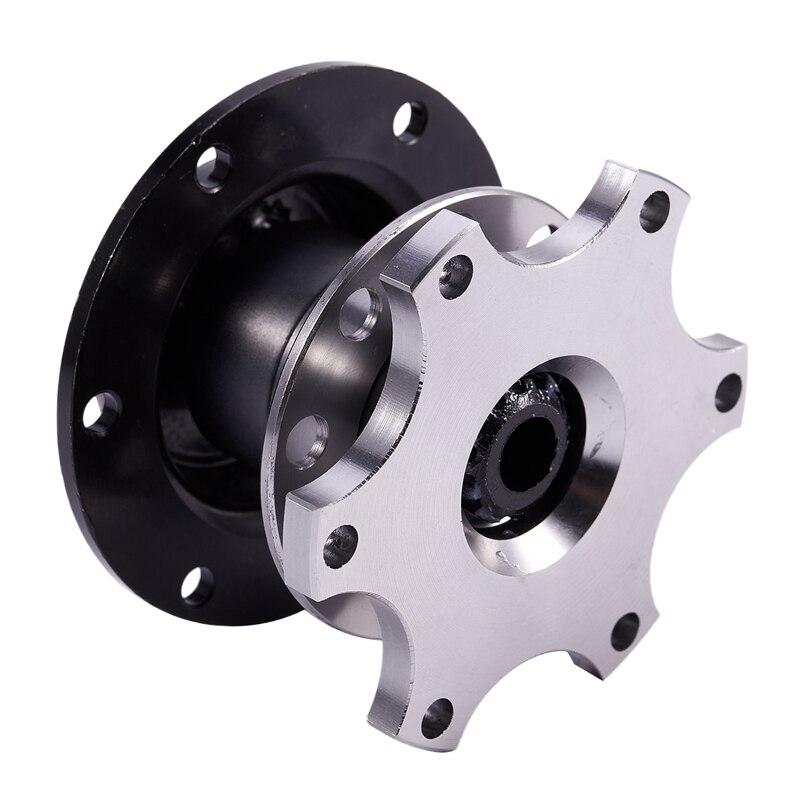 Universal Steering Wheel Quick Release Hub Boss Kit Wheel Hub Adapter for 6 Hole Steering Wheel Hub