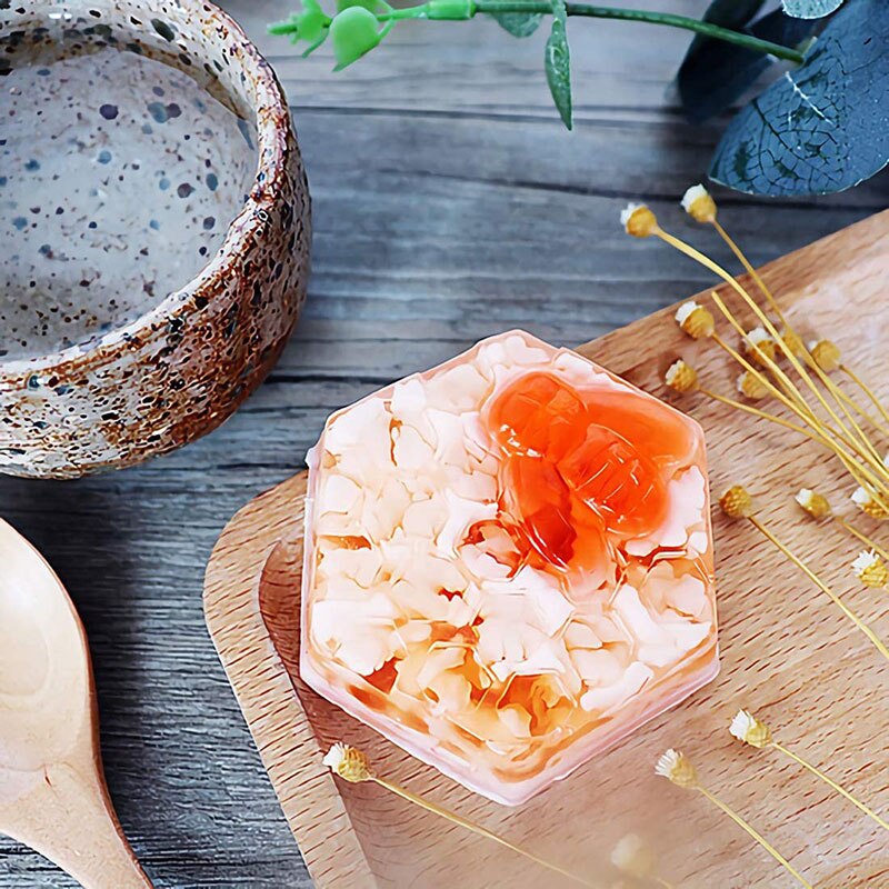 Moldes de jabón de abeja de 2/6 cavidades, 3D, hexágono, panal de abeja, moldes para Tartas, sartén para postre de colmena, dulces, galletas, magdalenas, moldes para hornear