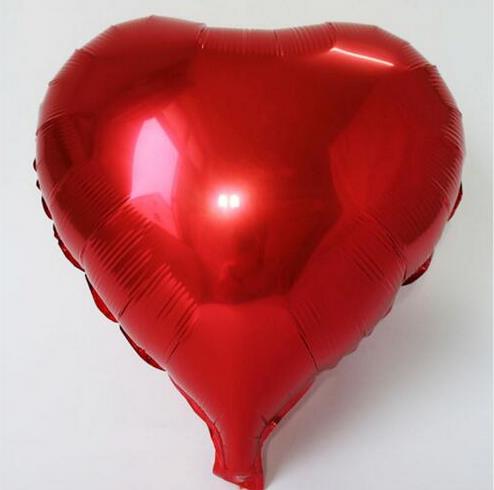 2 stk blå rød festballon helium fest dekoration hjerteformet kærlighed globos bryllup ballon diamantring folie ballon oppustelig: Rød