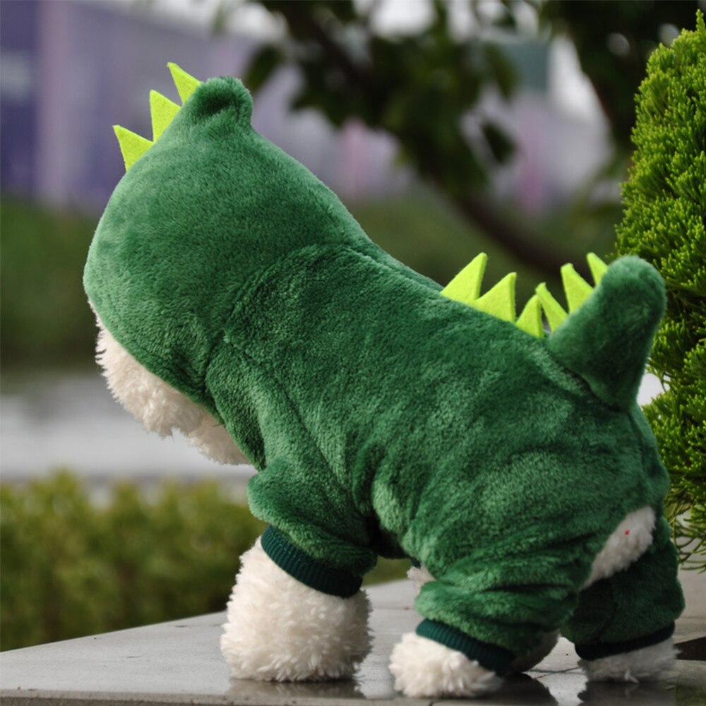 Huisdier Kat Kleding Grappige Dinosaurus Kostuums Jas Winter Warm Fleece Kat Doek Voor Kleine Katten Kitten Hoodie Puppy Hond Kleding xs-Xxl