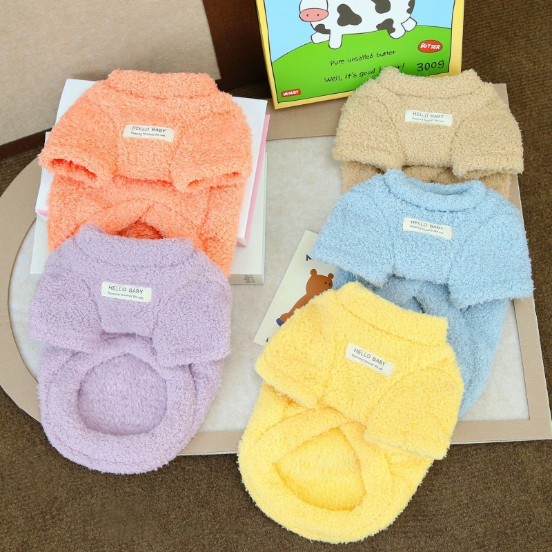 Ropa cálida de invierno para perros, suéter para perros pequeños, abrigo de felpa para perros, chaqueta suave para cachorros, ropa para Chihuahua Bichon, ropa para gatos