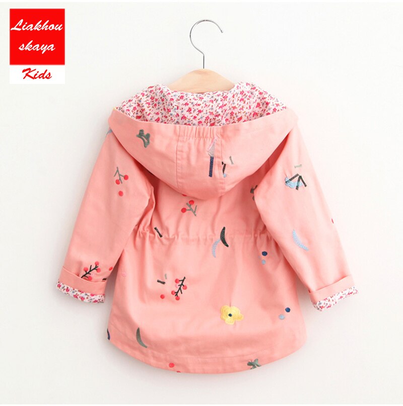 Liakhouskaya meisjes trenchcoats, dubbelrijs jassen voor meisjes, kleding voor de lente, kinderwindjacks en bovenkleding 4-12t