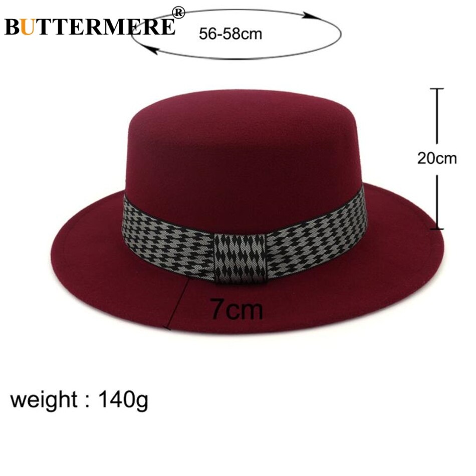 Buttermere Rode Fedora Hoed Voor Vrouwen Wol Schipper Vilten Hoed En Cap Britse Stijl Vintage Vrouwelijke Wollen Jazz Hoed