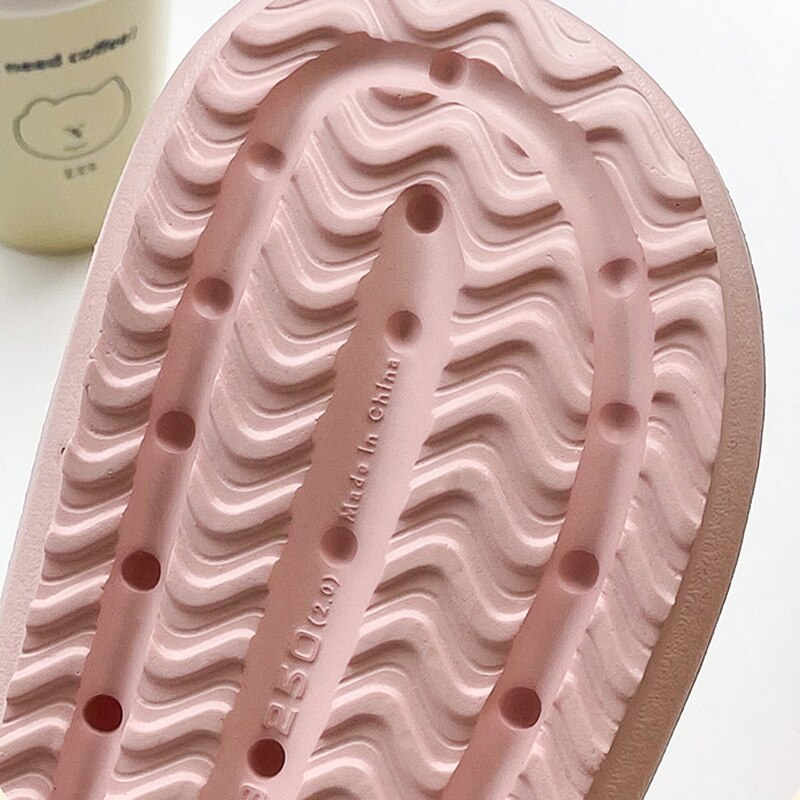 Women Summer Thick Platform Slippers Beach Eva Flip Flops Soft Sole Slide Sandals Leisure Men Ladies Indoor Bath Anti-slip Shoes