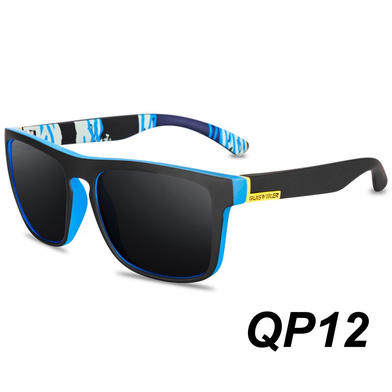 Quisviker mærke firkantede solbriller mænd polariserede solbriller kvinder nuancer oculos de sol masculino: Qp12