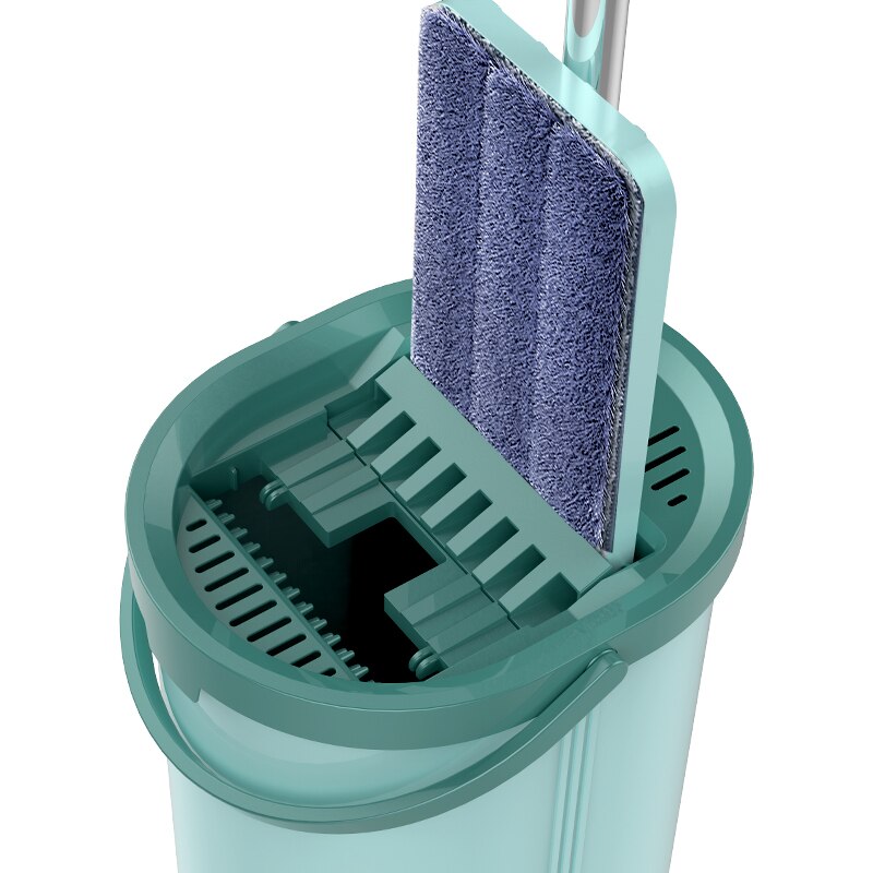 Magique Microfibre Nettoyage Des Vadrouilles avec Seau Directe Plat Squeeze Magique Automatique Maison Cuisine Nettoyant Main Libre Vadrouille
