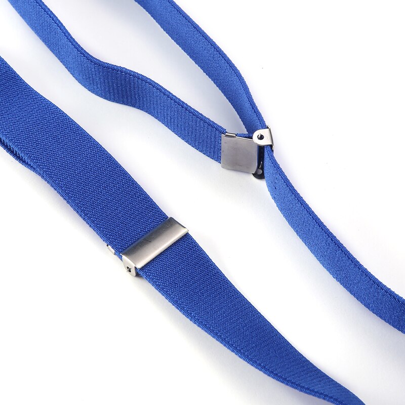 Y-Vorm 4 Clips Bretels Mannelijke Unisex Vintage Casual Lederen Bretels 2.5 Cm Breedte Voor Man Vrouw Microfiber Bretels