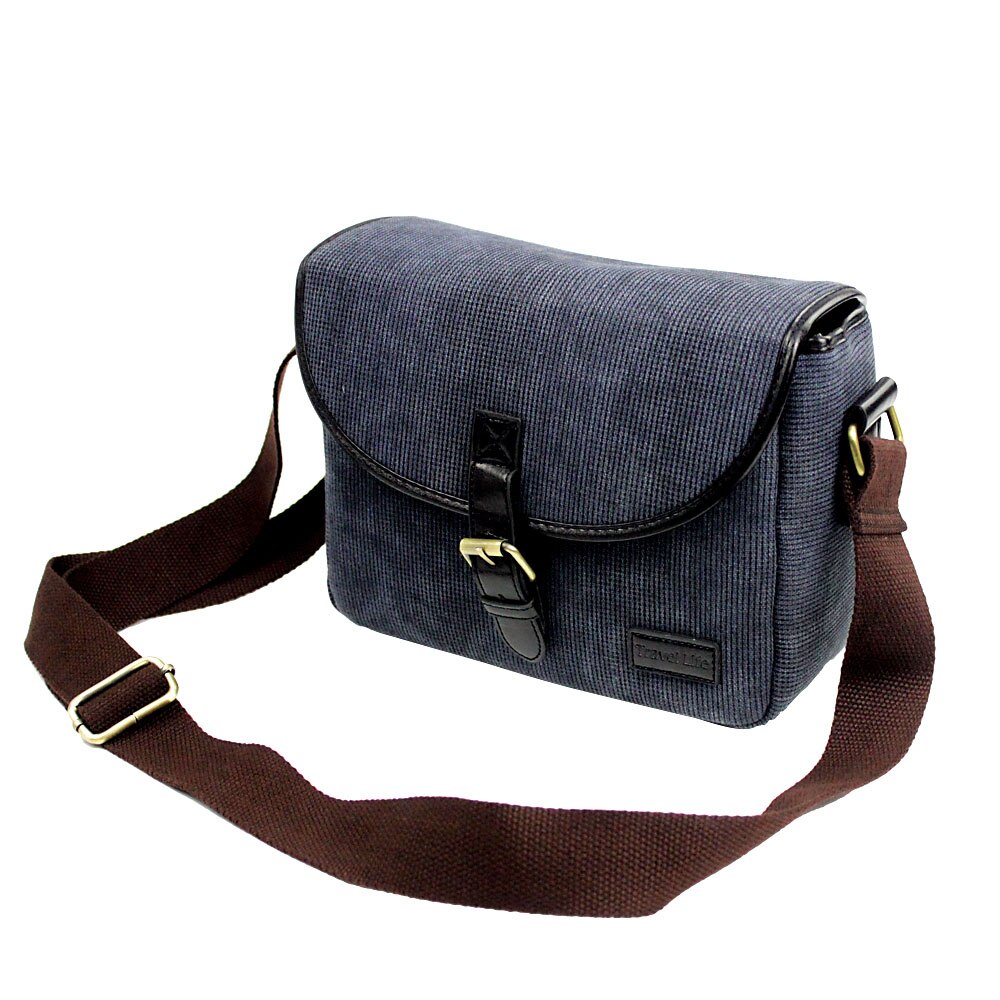 Wennew retro DSLR SLR Kamera Tasche Foto fallen Rucksack für Kanon EOS 70D 77D 80D 4000D 2000D 800D 760D 750D 700D 650D 600D Leinwand: Blau