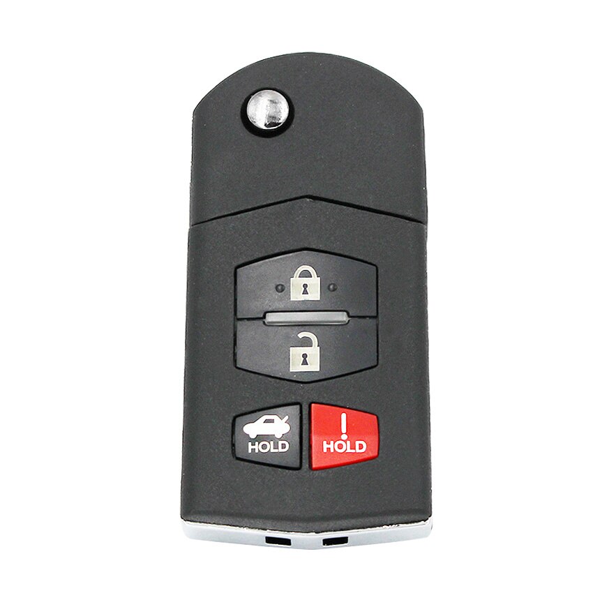 2/3/2+1/3+1/4 Button For Mazda Remote Flip Key Fob CASE/SHELL For Mazda 3 5 6 RX-8 CX-7 CX-9: 4 Button