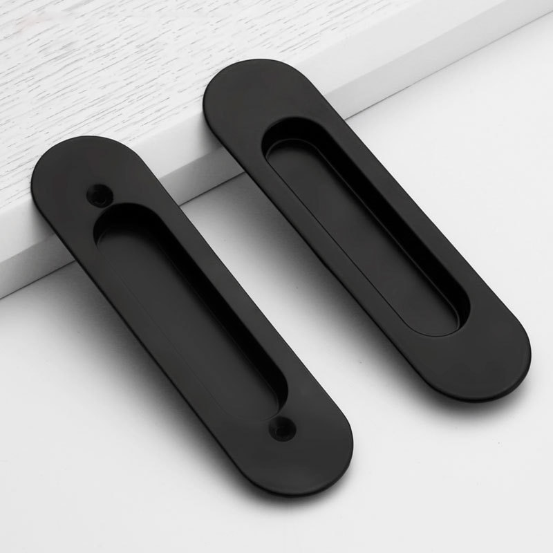 Amerikansk zink legering indendørs glidende skab dørhåndtag dekorative møbler sort skuffe skub pull hardware dørknapper