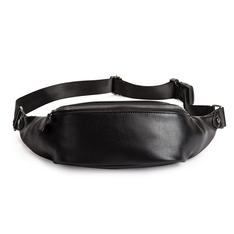 Soft PU Leather Men Belt Bag Unisex High Waterproof Waist Bags Men's Crossbody Chest Bag Boys Shoulder Bags