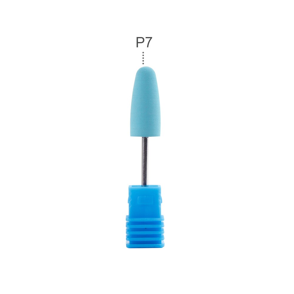 Silicone Ceramic Nails Drill Bit Polisher Rubber Remover Electric Manicure Machine Tools Milling Cutter Griding Buffer File: P7