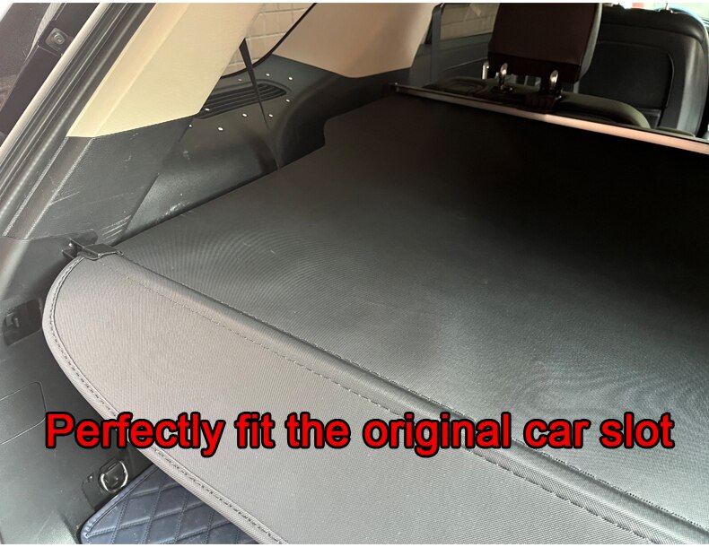 Car Interior Cargo Cover Trunk Cover Luggage Carrier Curtain Black Retractable Cargo Cover Fit For Ford Explorer -2022