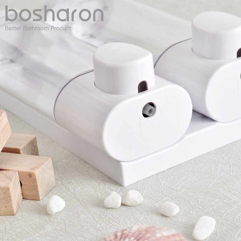 Bathroom Wall Mounted Soap Dispenser For Shampoo Shower Gel Kitchen Dish Detergents Hand Sanitizer 300ml Lockable Plastic Bottle