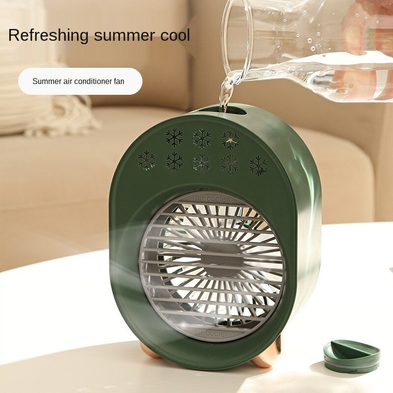 Mini negative ion air conditioning fan usb mini cold air purification humidification refrigeration fan cooling fan