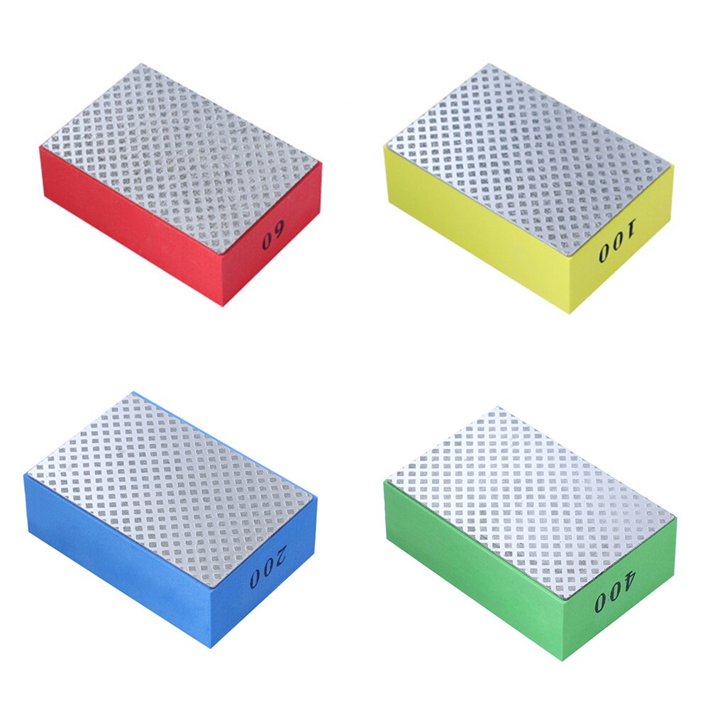 Diamant De Hand Polijsten Pad Professionele Hand Slijpen Blok Voor Steen Glas Schurende Pad Voor Glas Burr Trimmen