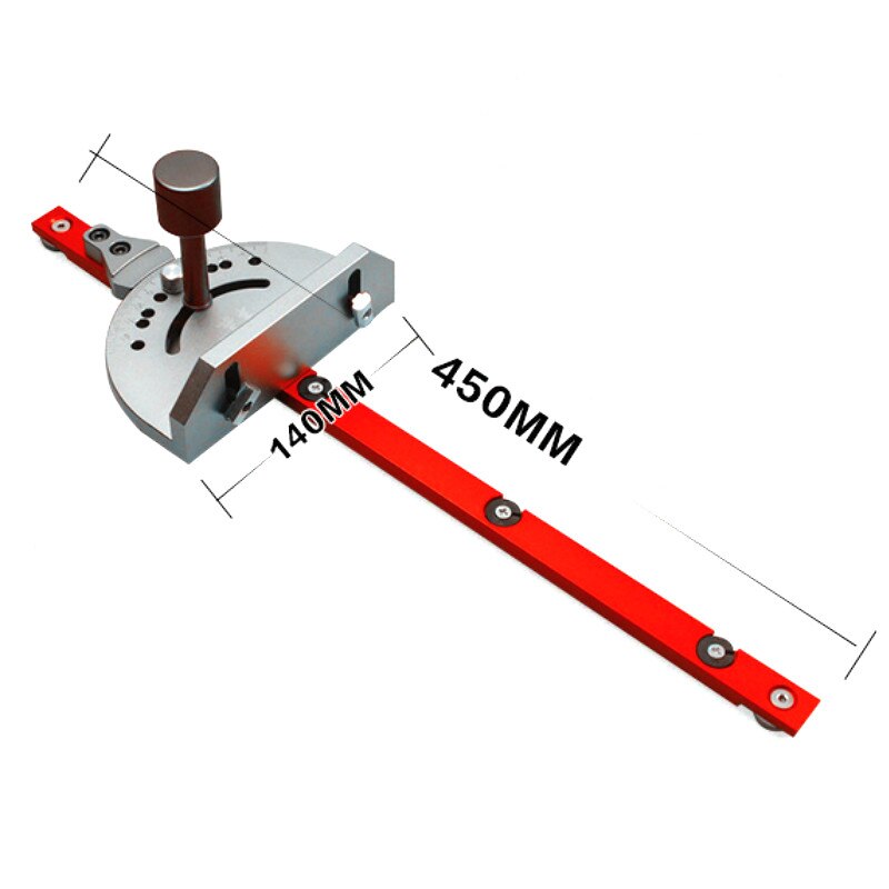 Aluminum Angle Miter Gauge Sawing Assembly Ruler Woodworking Tool 400mm Alluminium Fence with Metric Scale for Table Saw Router: Miter Gauge