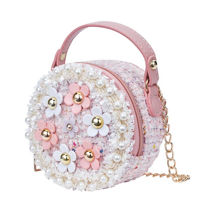Sac à dos princesse pour filles, sacoche pour enfants, sacoche pour bébé, sac à épaule avec fermeture éclair: Rose