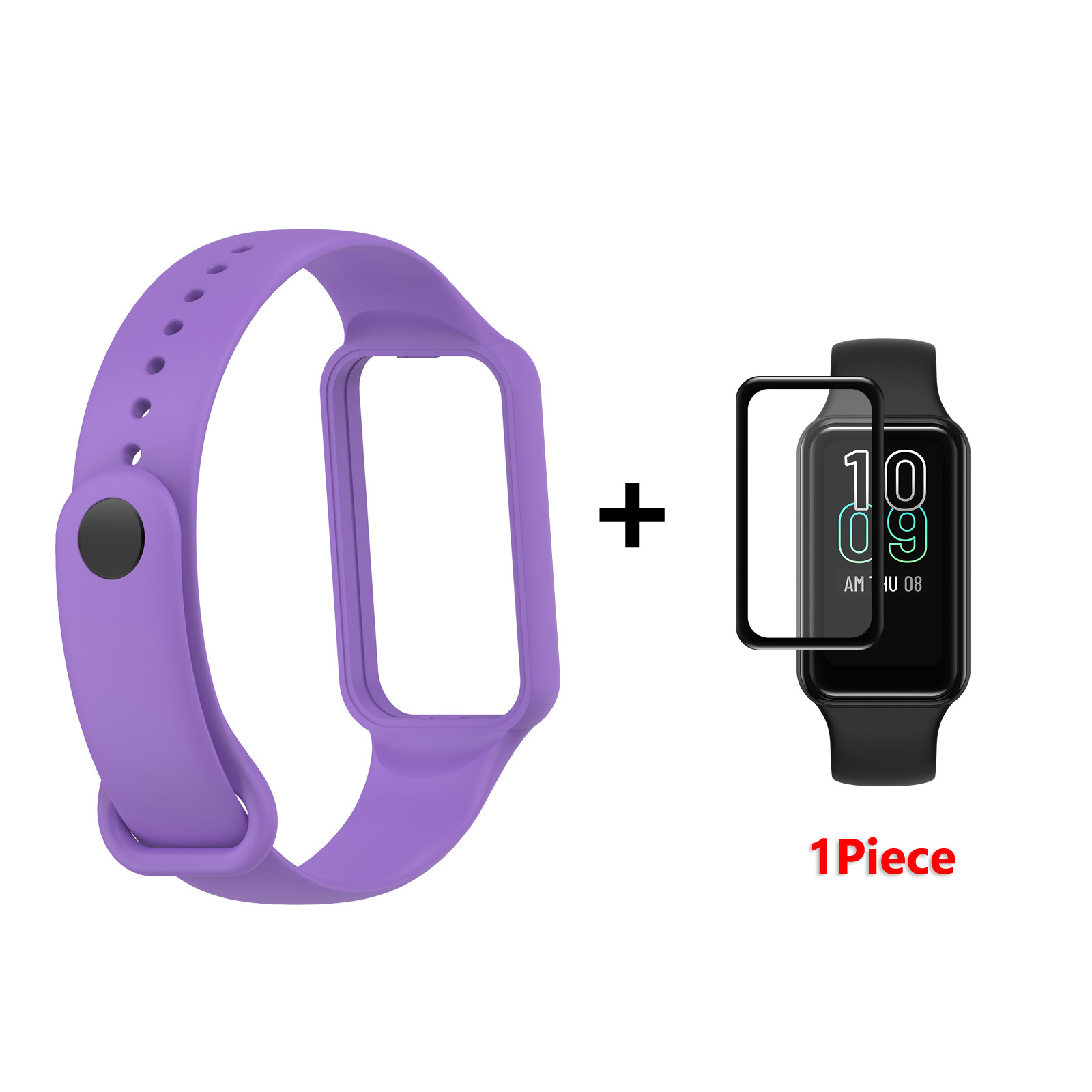 Urrem til amazfit band 7 rem udskiftningsrem til amazfit band 7 urremme armbånd: Rosengrøn