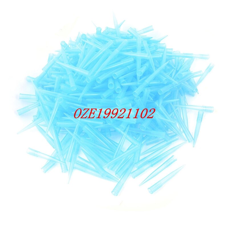 Labor klar Blau Plastik Feine Spitze Pipette Tipps 1000ul 1 ml