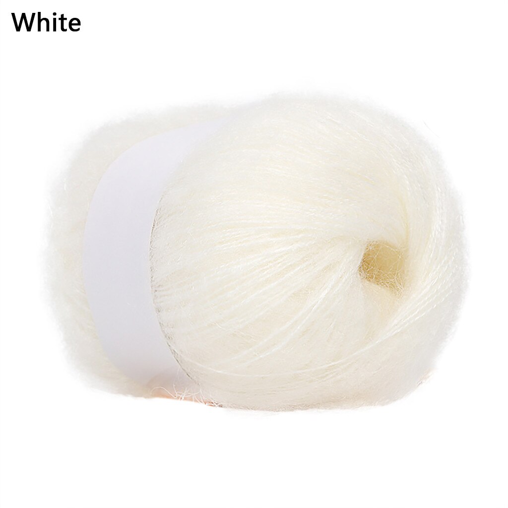 Wool Thread DIY Woven Yarn Hand Knitting Crocheted Blanket Crochet Yarn пряжа нитки для вязания knitting рукоделие кашемир 20: White