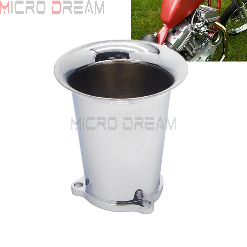 Motorcycle Chrome Billet Aluminum Velocity Stack CV Carb Carburetor Air Intake Cleaner For Harley Bobber Chopper