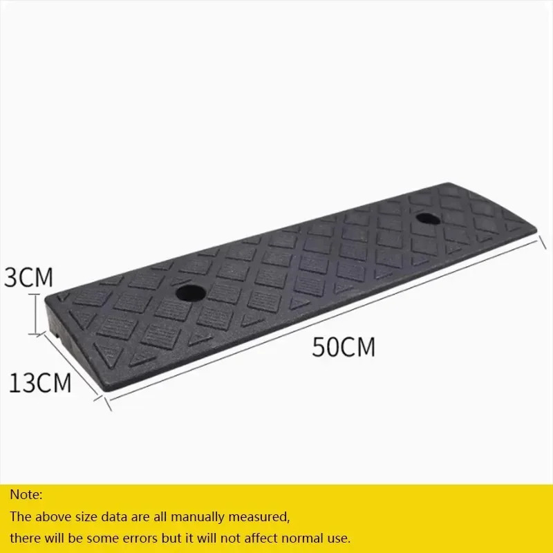 3 cm hoge auto-toegangshelling driehoek pad snelheidsreductiemiddel duurzame drempel voor auto motorfiets zware rolstoel rubberen wiel x1
